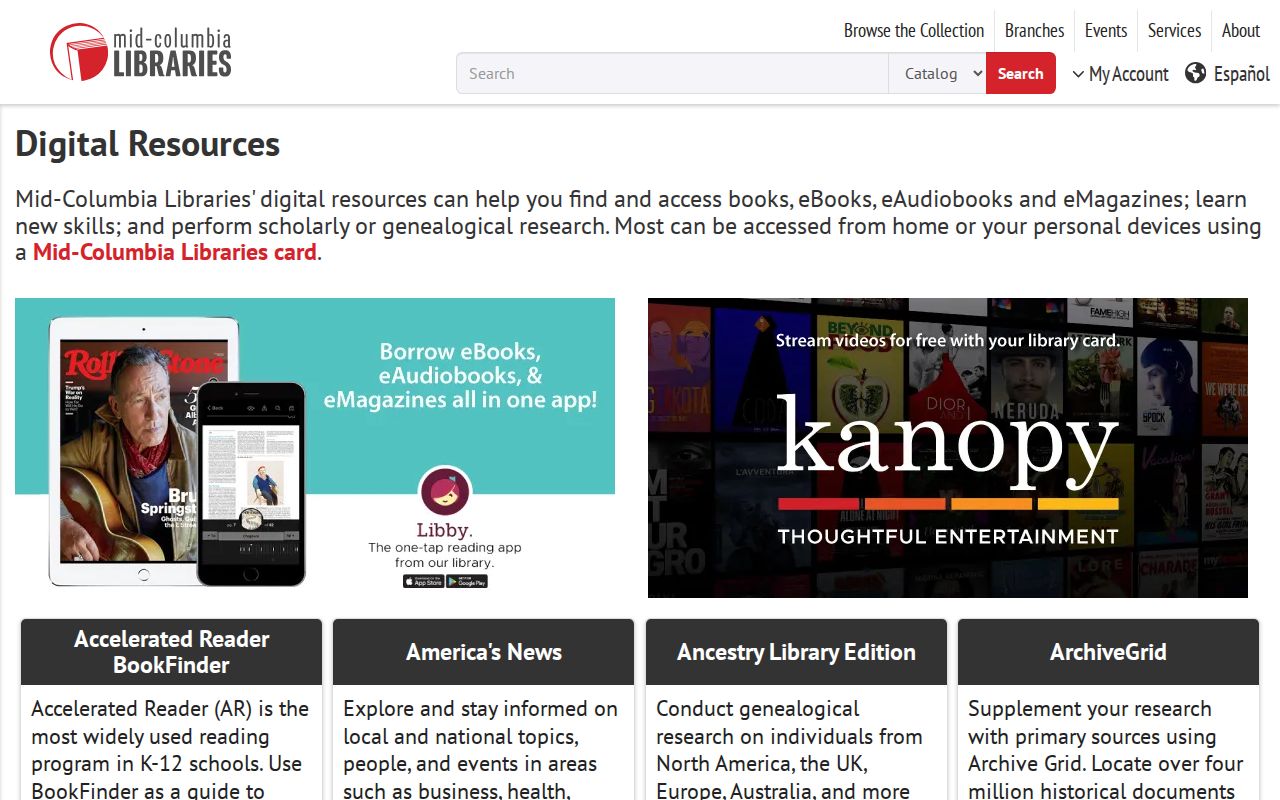 Kennewick people directories Mid-Columbia Libraries resources